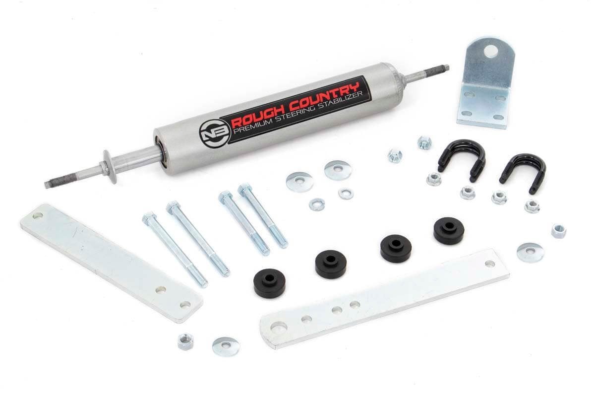 Ford F-150 Steering Stabilizer - Rough Country - N3 - '80-'96